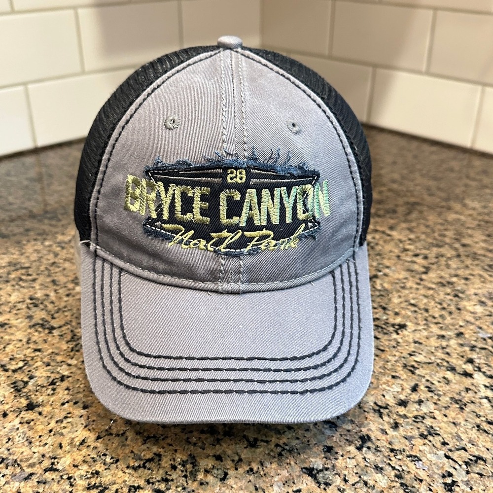 PERRIN Bryce Canyon National Park Trucker Hat Men's Adjustable Gray Black